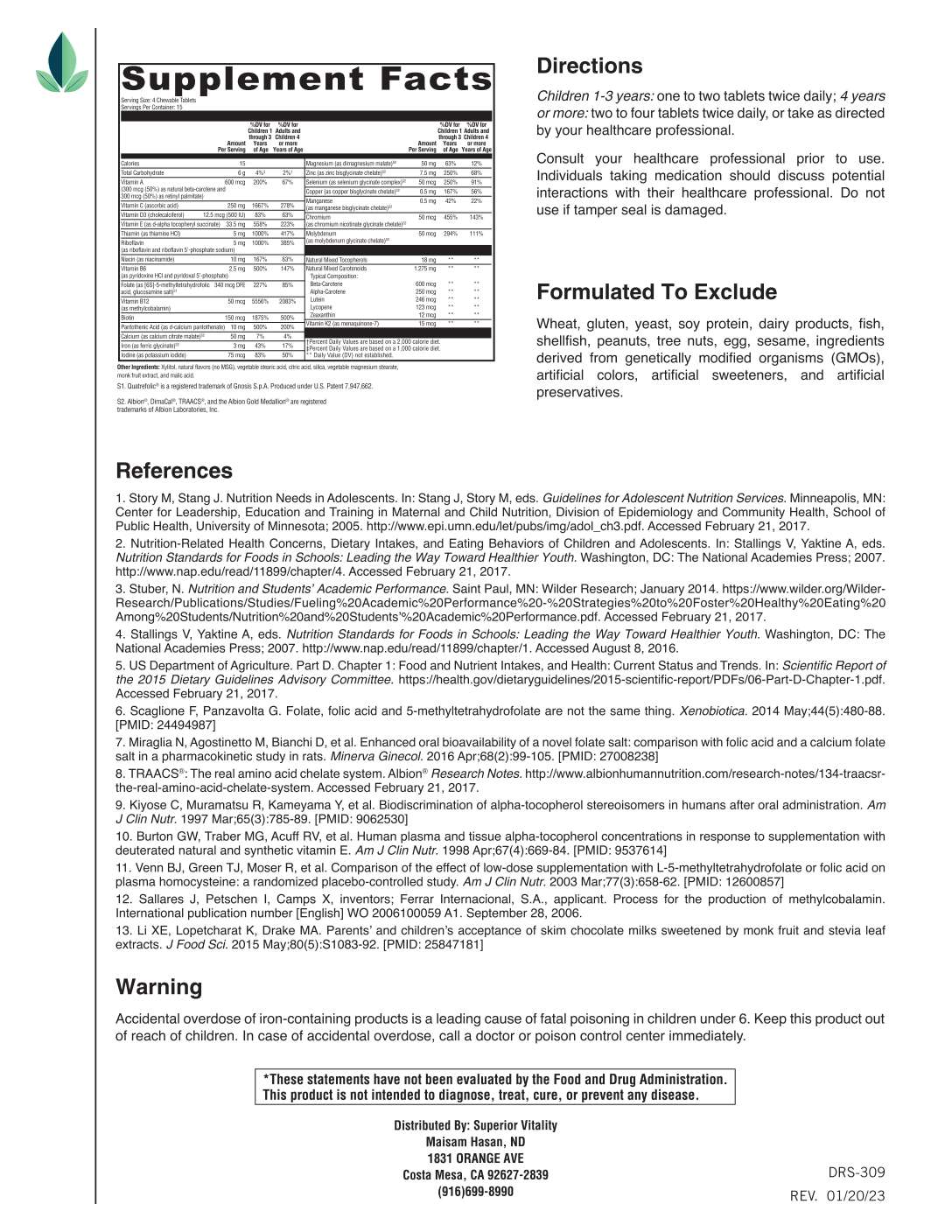 Kid's Multivitamin~ActivNutrients