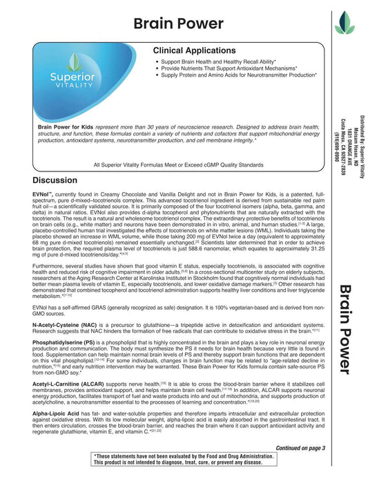 Brain Power~BrainSustain Kids Vanilla