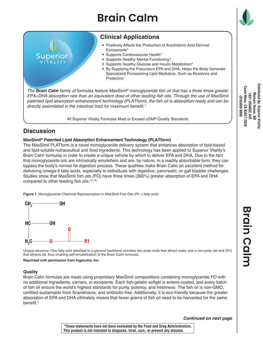 Brain Calm~Omega MonoPure