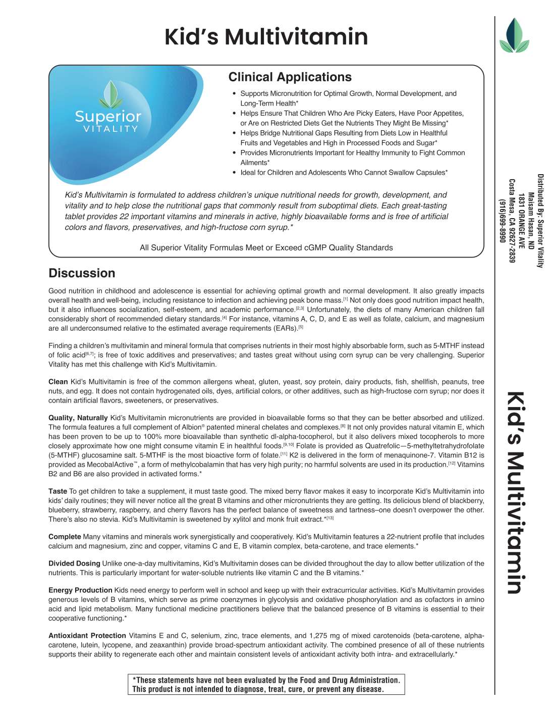 Kid's Multivitamin~ActivNutrients