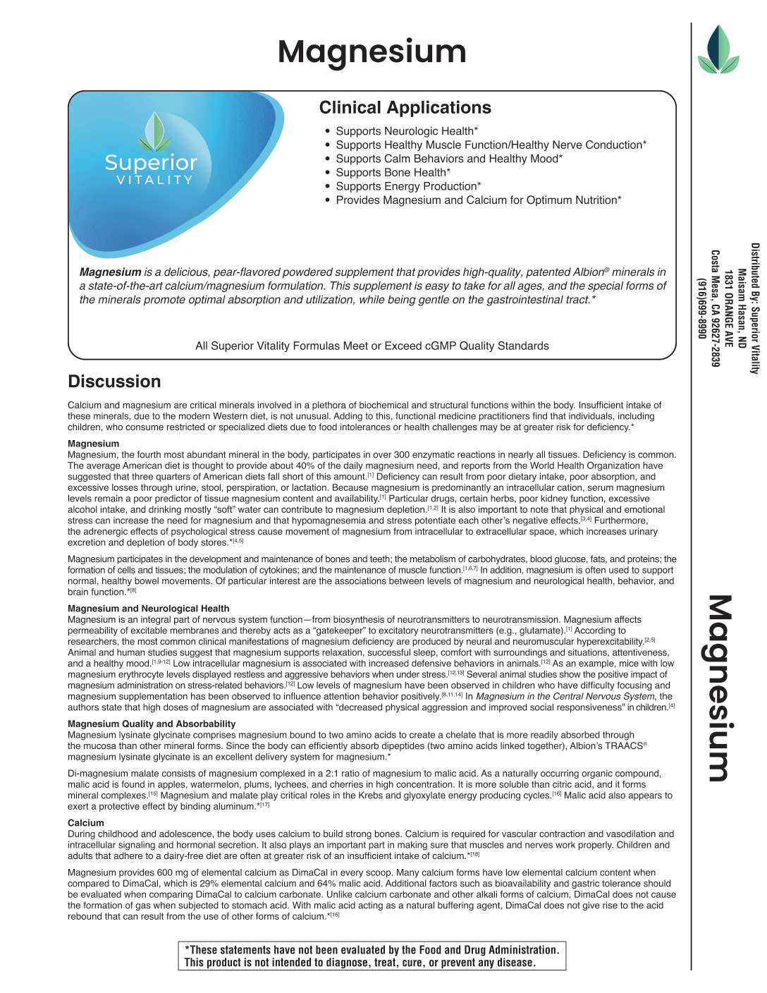 Magnesium~OptiMag Plus Calcium